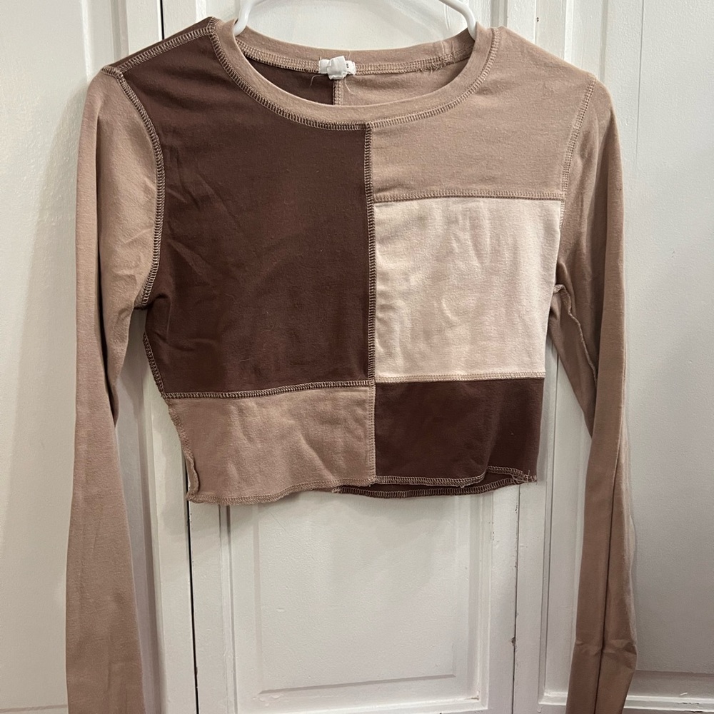 garage cropped long sleeve